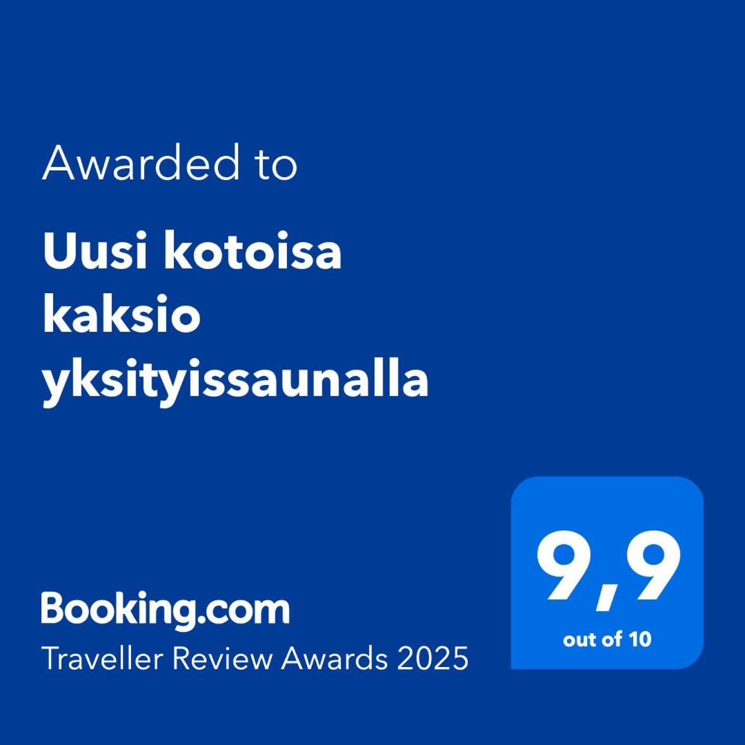 Uusi Kotoisa Kaksio Yksityissaunalla 罗瓦涅米 外观 照片